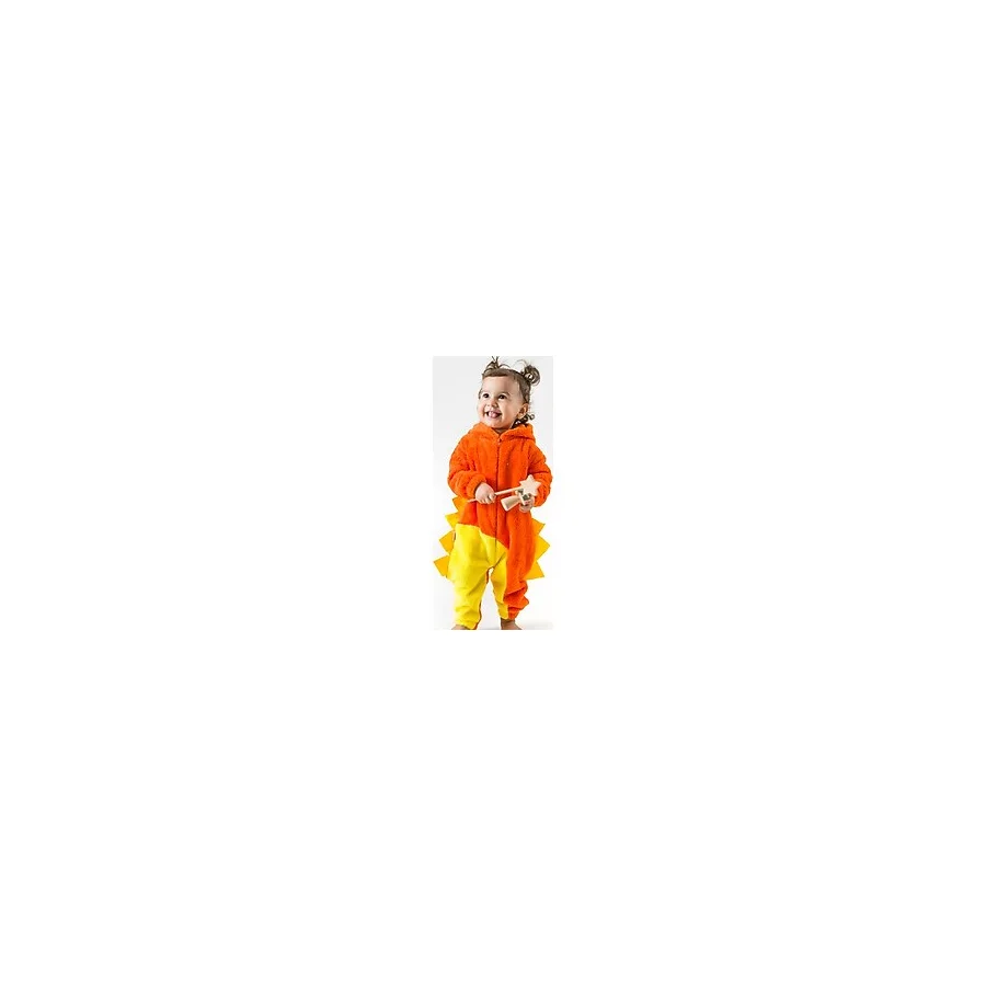 Bebesev Welsoft Peluş Unisex Kışlık Bebek Takımları Çocuk Giyim Bebek Kıyafeti çocuk kostümü Welsoft Takım - Koyu Turuncu - 6 - 12 Ay