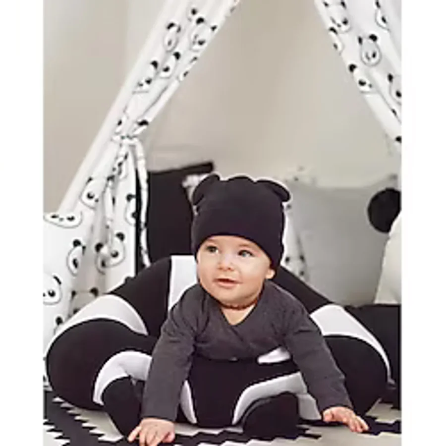 Bebeyatmaz Bebek Oturma Destek Minderi Siyah Beyaz