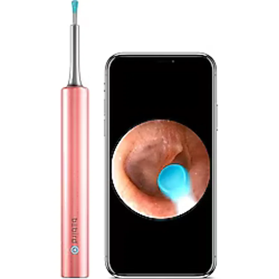 Bebird T5 5mp Kamera 3.5mm Lens Şarjli Wifi Görüntülü Kulak Temizleyici Pembe Renk - Gül Pembe