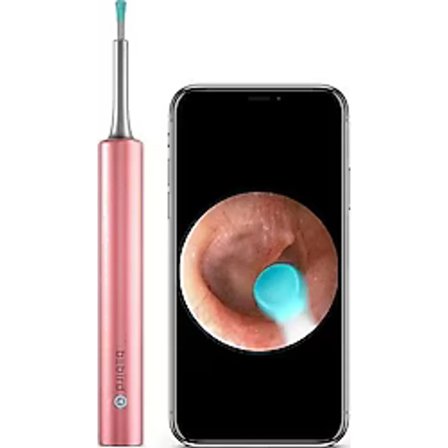Bebird T5 5MP Kamera Şarjlı Pembe Kulak Temizleme Aleti