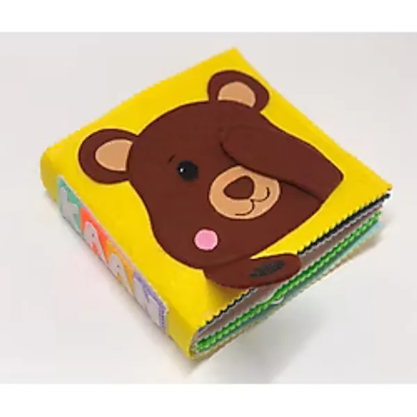BEBİSBOOK Montessori Eğitim Aktivite Kitabı Bebek Kitabı Ayıcık Tasarım Kapak 12-24 Ay.6 Etkinlik sayfalı