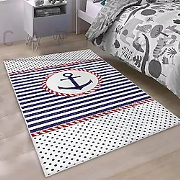 Bebişim Halı Çapalı Çocuk Odası Halısı Lacivert
