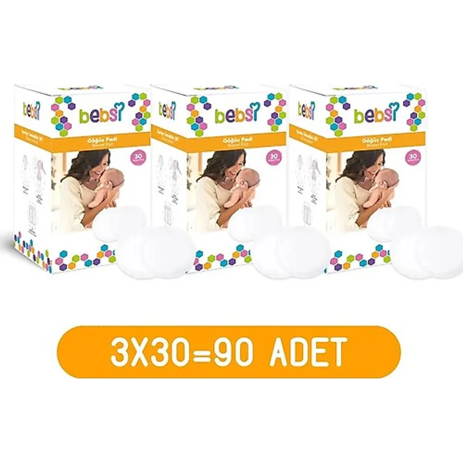 Bebsi Göğüs Pedi Seti 3lü Bulk