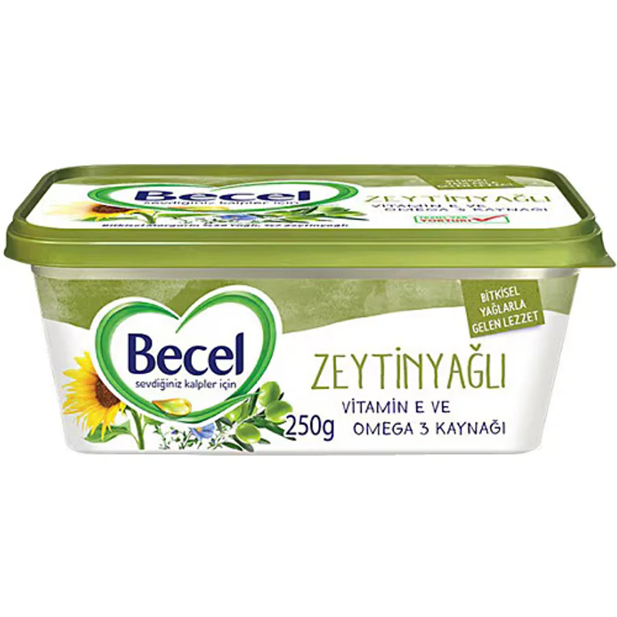 Becel Zeytinyağlı 250 gr Kase Margarin