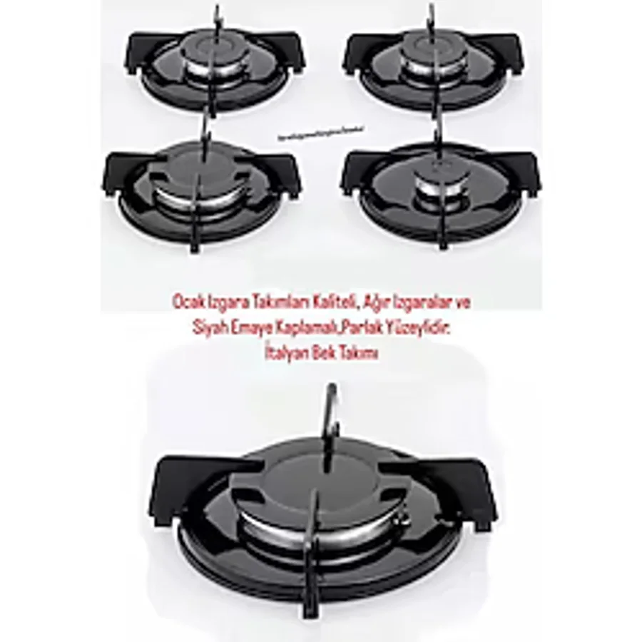 Becen House Kumtel,termikel Birçok Marka İçin Cam Ocak Izgara Takımı-Ankastre-Set Üstü Ocak Izgarası (40 Parça) - RENKLİ
