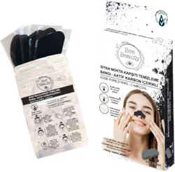 Bee Beauty Aktif Karbonlu 6'lı Siyah Nokta Temizleme Bandı