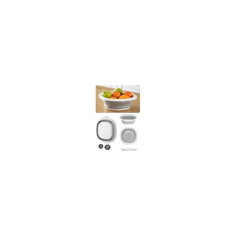 Bee Home 2li Katlanır Badya Leğen Set 5lt-10lt