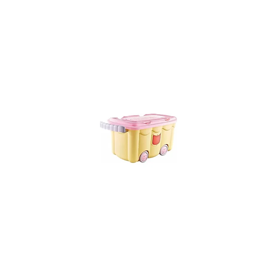 Bee Home Sarı Tekerlekli Oyuncak Kutusu 50 lt