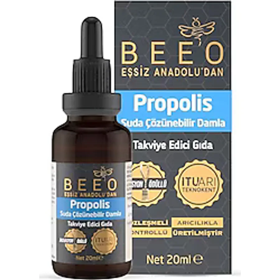 Bee'o Suda Çözünür Propolis Damla 20 ml
