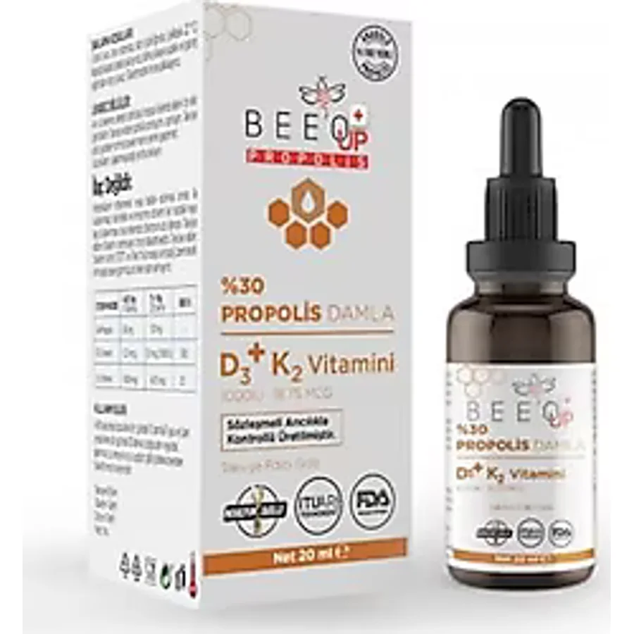 Bee'o Up %30 Propolis D3+K2 Damla 20 ml