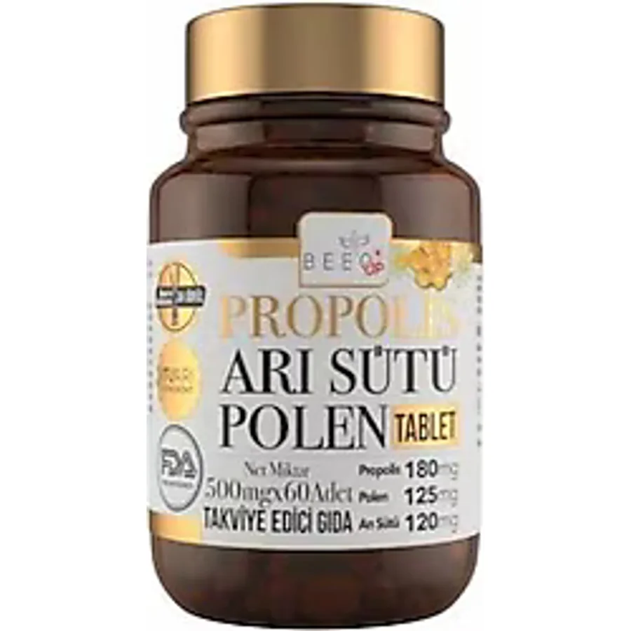 Bee'o Up Arı Sütü Polen Yetişkin Propolis 60 Tablet