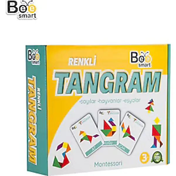Bee Smart Renkli Tangram Zeka ve Dikkat Oyunu