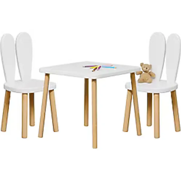 Bee Smart Safir Meşe Çocuk Masa ve 2 Sandalye Set