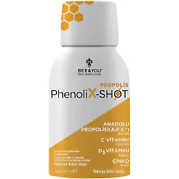 Bee&You Phenolix Çinko + D3 + C Vitamini Shot Propolis 50 ml