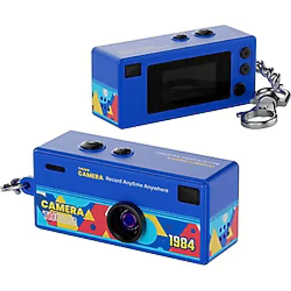 beemen G6 Thumb Camera Mini Anahtarlık Kamera 1080P HD Video Kayıtlı Retro Tasarım Taşınabilir Mini Dijital Kamera