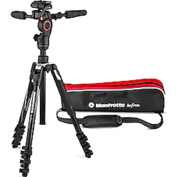 Befree 3-Way Live Advanced Kamera Tripod Kiti, Alüminyum Seyahat Tripodu, Kol Kilidi, 3 Yollu Sıvı Kafalı, Fotoğraf Ve Video İçin, Vlog Ekipmanları, Taşıma Çantalı (Mkbfrla4bk-3Wus), Siyah
