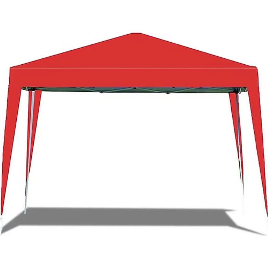 Begin Power Gazebo Çardak Bahçe Kamelyası Gölgelik 240 x 240 Cm Tente Kırmızı