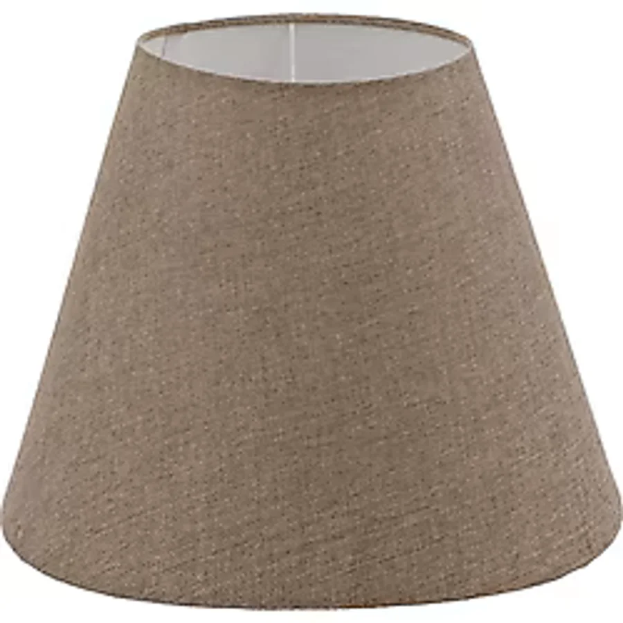Bej Lambader Başlığı Çap 35 Cm Konik Kumaş Lb813