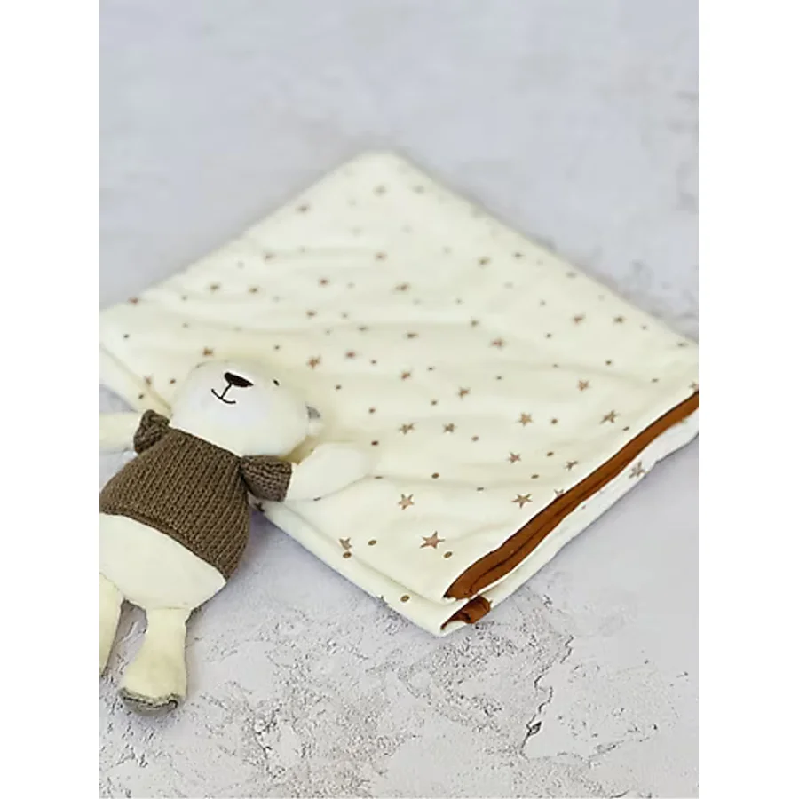 Bej Yıldız Penye Kundak Pamuk