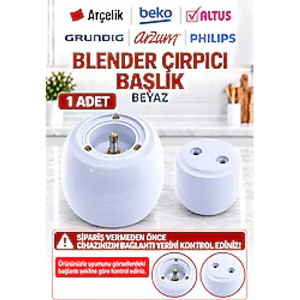 Beko 2166 Blender Çırpıcı Başlık Beyaz Orjinal Yedek Parça