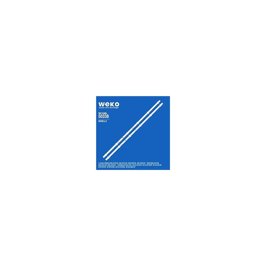 Beko B32l 6760 5B 32'' İnç 2 Adet Tv Led Bar (Tvnizi Açıp İçindeki Led Barla Birebir Aynısı Olduğunu Görmeden Almayınız. Sonrasında İade