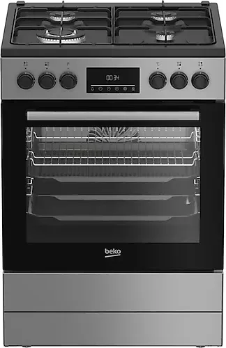 Beko BFM 420 EBG Gümüş Wok Gözlü Ocaklı Fırın