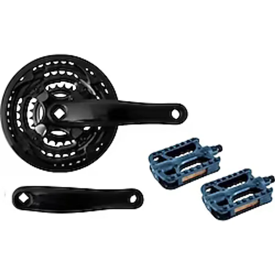 Belderia Bisiklet 3'lü Aynakol - Pedal Komple Set Açık Gri