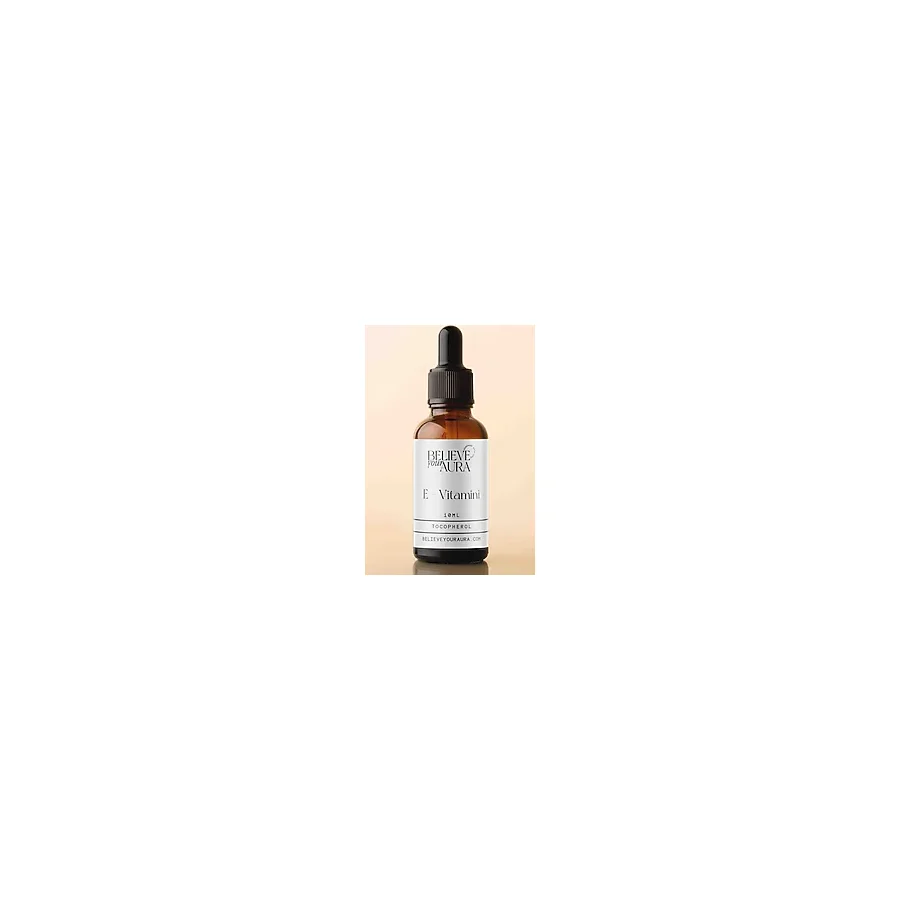 Believe Your Aura %100 Doğal E Vitamini - %100 Saf Nemlendirici Besleyici Canlandırıcı Cilt ve Saç Bakımı - 10 ml
