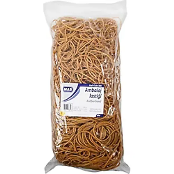 Belirtilmemiş MAS Ambalaj Lastiği Poşet Midi %80 Kauçuk 500 gram 80x50mm Paket Lastiği Renkli Kullanım İçin - Yok
