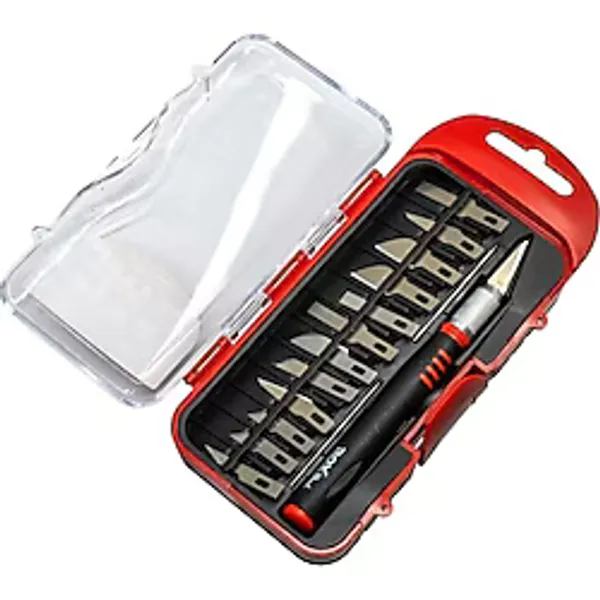 Belirtilmemiş Rox Wood 0180 Pro Neşter Ahşap ve Maket Hobi Bıçak Seti 15 Parça