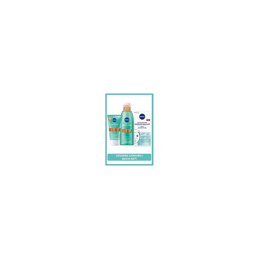 Belirtilmemiş Siyah Nokta ve Sivilce Karşıtı Yüz Bakım Seti,peeling 150ML, Yüz Temizleme Jeli 150ML ve Burun Bandı
