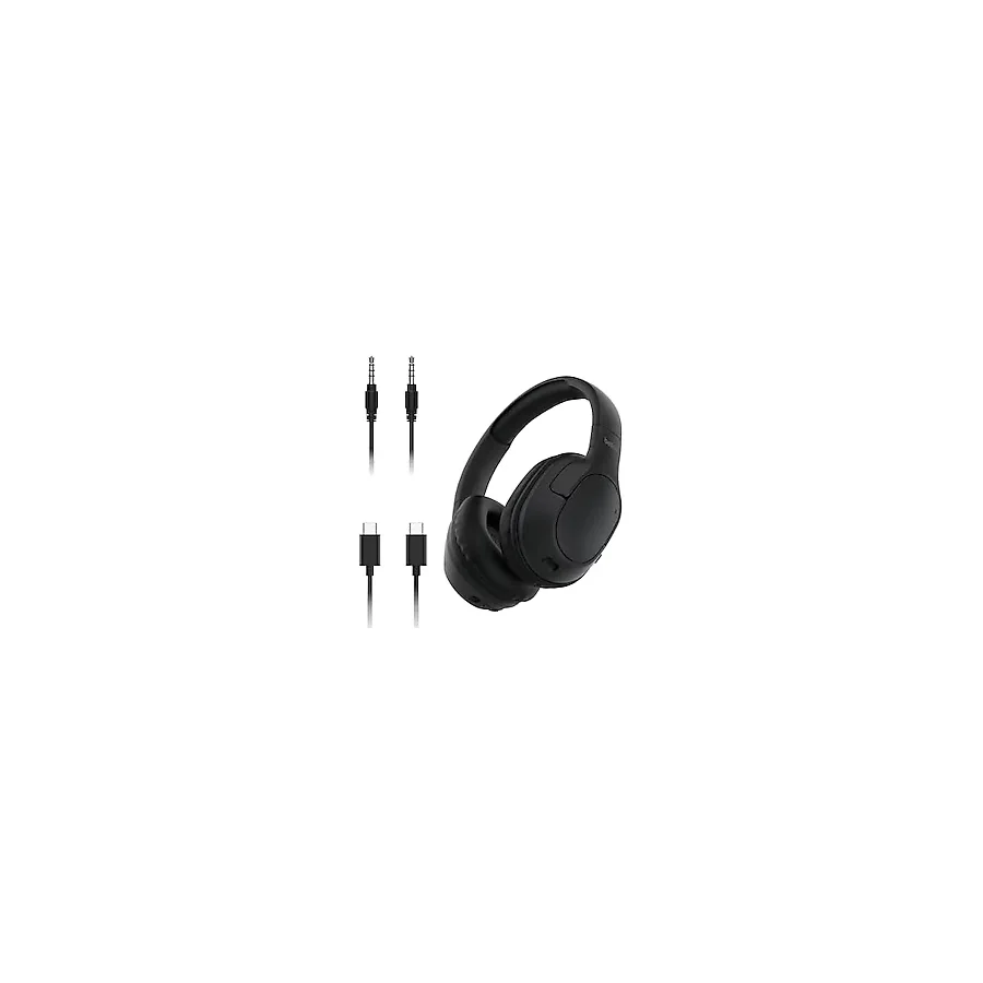Belkin SoundForm Surround Bluetooth Kulak Üstü Kulaklık, Gürültü Engelleme, Kablosuz, 60 Saat Çalma Süresi, Yumuşak Kulak Yastıkları, iPhone, Galaxy, iPad, Seyahat, Ev, Ofis için, Siyah