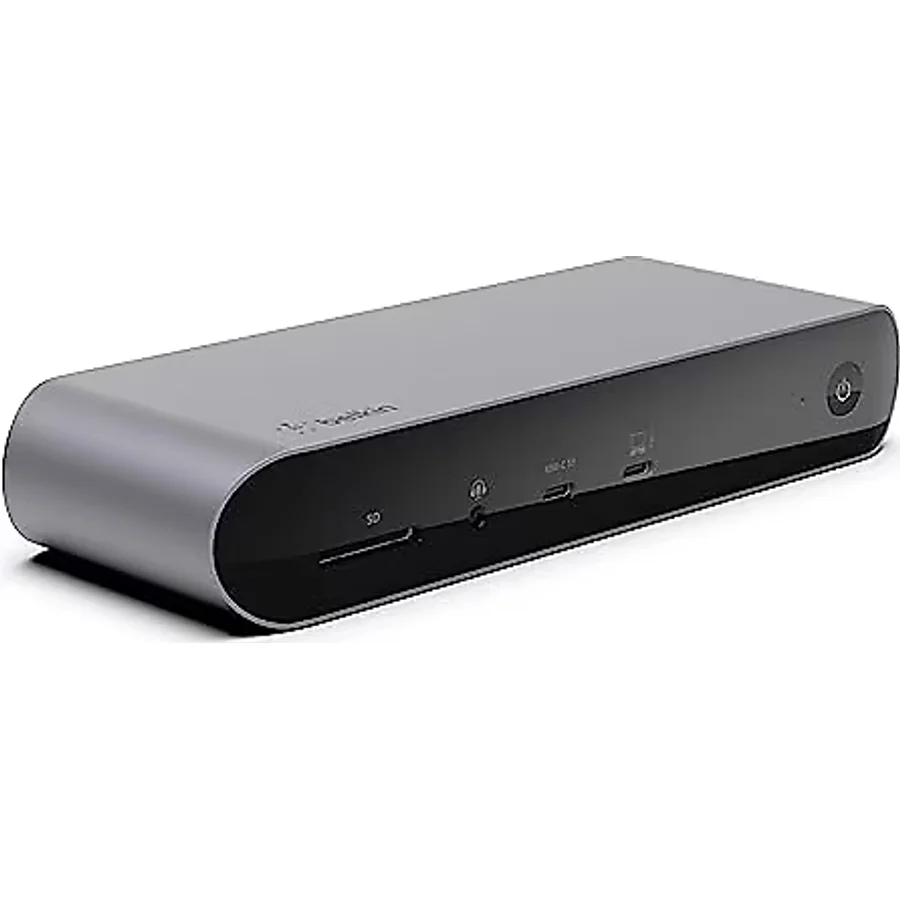 Belkin Thunderbolt 4 Dock Pro, Tek 8K 60hz, Çift 4K Ekran Uyumlu, 2 x Thunderbolt 4 Bağlantı Noktası, 2 x HDMI Bağlantı Noktası, 90W Güç Dağıtım PD, Ses Girişi/Çıkışı
