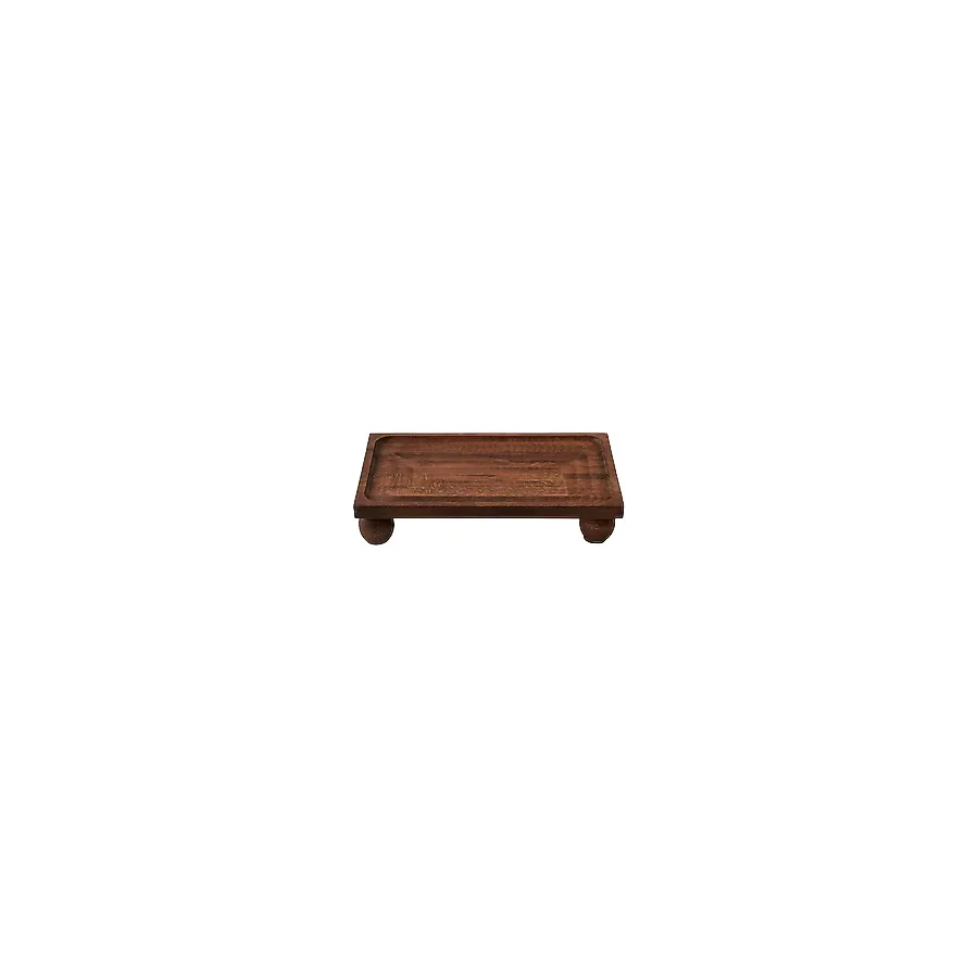 Bella Maison Wooden 17x30 cm Dikdörtgen Ahşap Sunum Standı