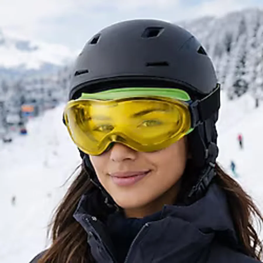 Bellasimo Kayak Snowboard Gözlüğü Buğulanmaz Değiştirilebilir Sarı Camlı Antifog Kar Gözlük