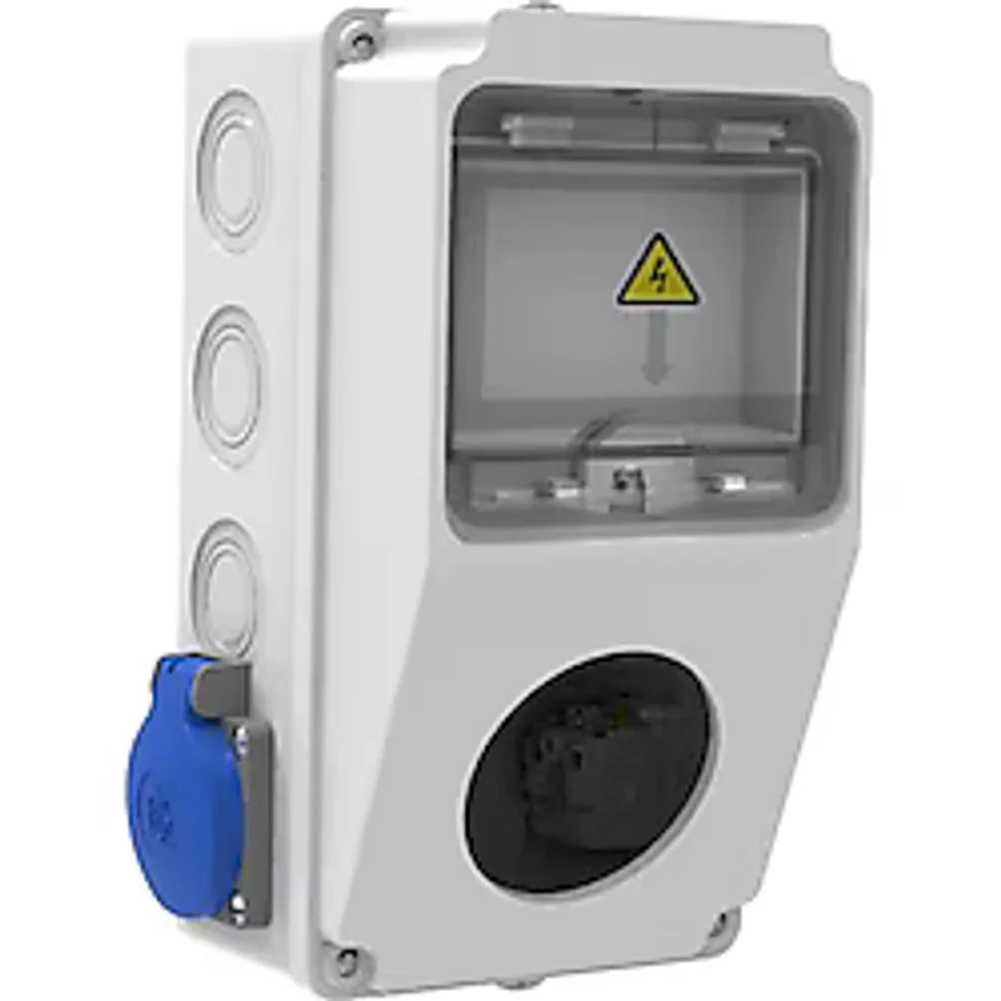 Bemis 1 Adet Ön Delikli 2 Adet Yan 2/16A 220V Prizli Kombinasyon Kutusu Ip44 Bd1-2101-2020