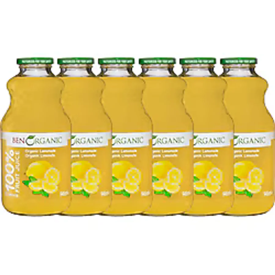 BEN ORGANIC Organik Limonata Suyu 946 Ml X 6 Adet