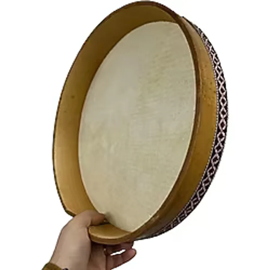 Bendir Hayvan Derili 38 Cm Kaliteli Keçi Derisi