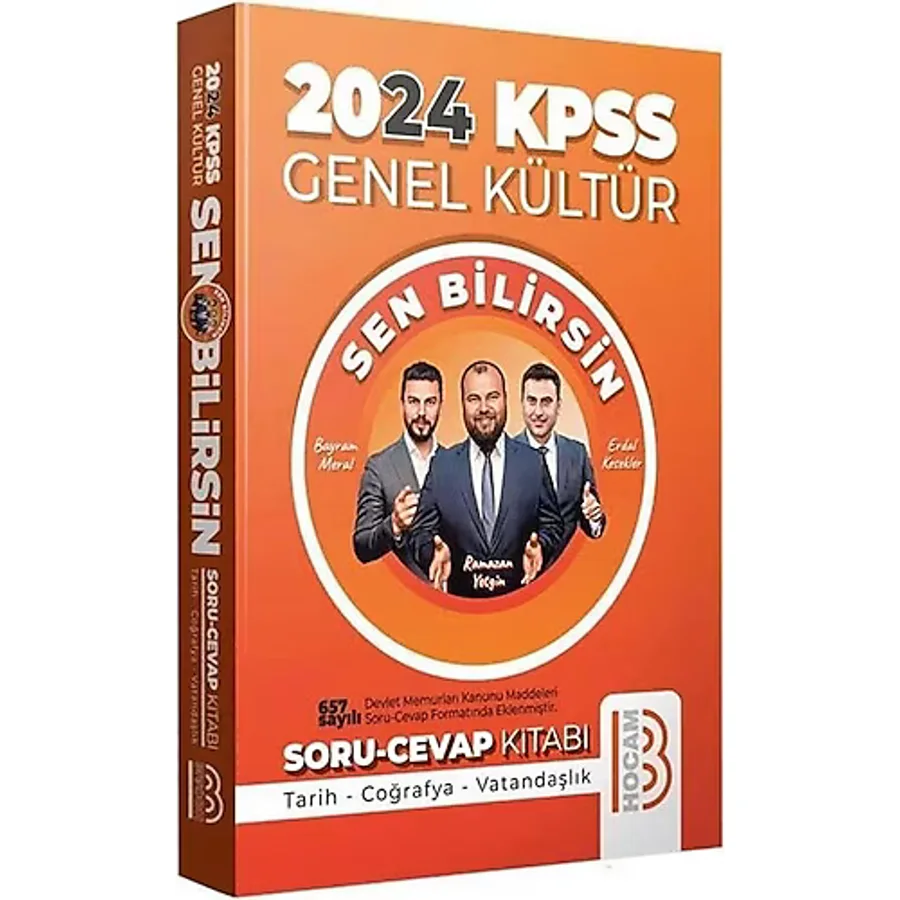 Benim Hocam Yayınları KPSS Genel Kültür Sen Bilirsin Tarih-Coğrafya-Vatandaşlık Soru Cevap Kitabı