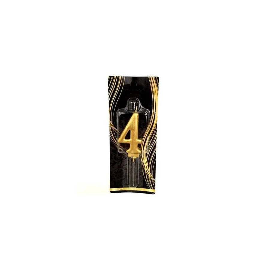 Benim Marifetlerim - 4 Yaş Altın Pasta Mumu
