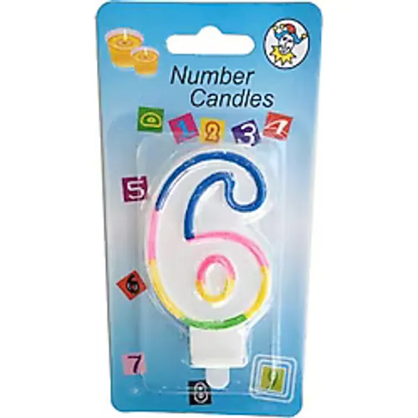 Benim Marifetlerim - 6 Yaş Rengarenk Pasta Mumu