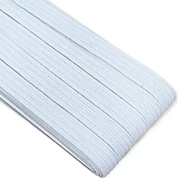 Benim Marifetlerim - Beyaz Yassı Don Lastiği 1 cm 10 Metre
