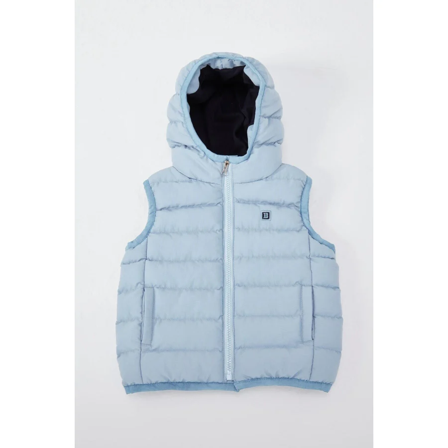 Benitto Kids Kapüşonlu Erkek Bebek Çocuk Yelek 51306