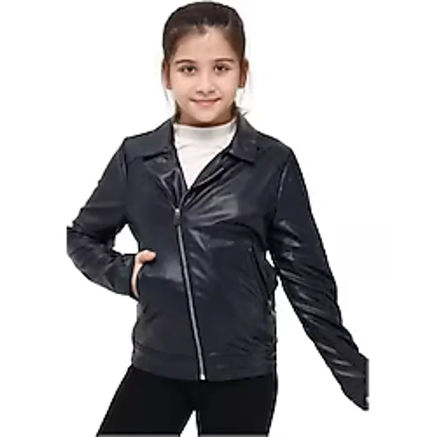 Benittokids Kız Çocuk Deri Ceket 51262 Lacivert 14 YAŞ
