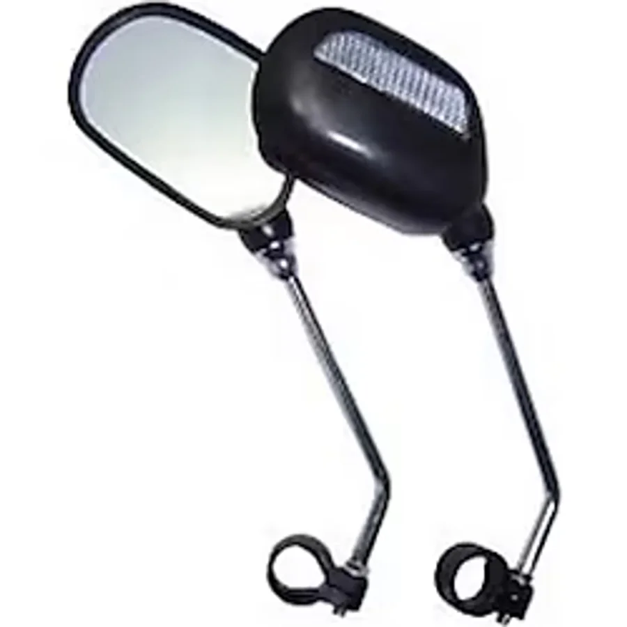 Benotto Jy-102 Plastik Reflektörlü Kentsel Oval Bisiklet Aynası Siyah