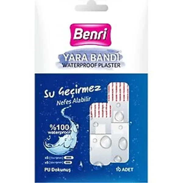 Benri Su Geçirmez Yara Bandı 10'lu