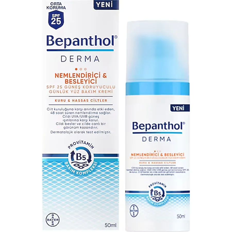Bepanthol Derma Spf 25 Besleyici ve Nemlendirici Krem 50 ml