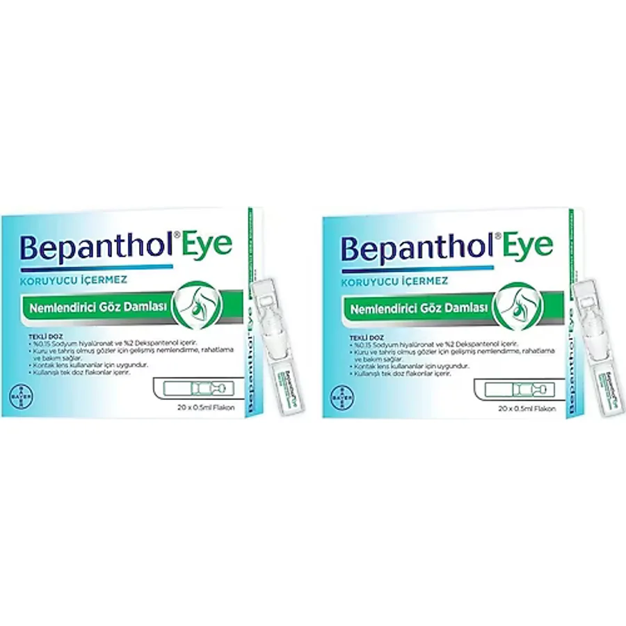 Bepanthol Eye Göz Damlası 0,5 Ml 20 Flakon 2 Adet