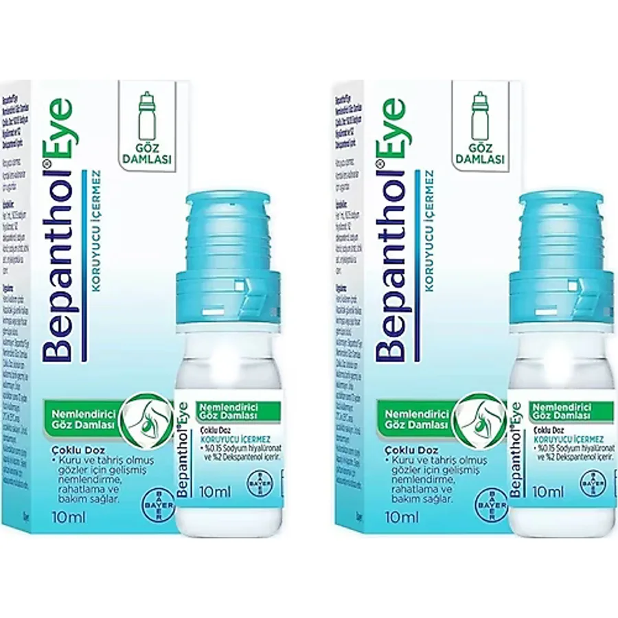 Bepanthol Eye Nemlendirici Göz Damlası 10 ml 2 Adet