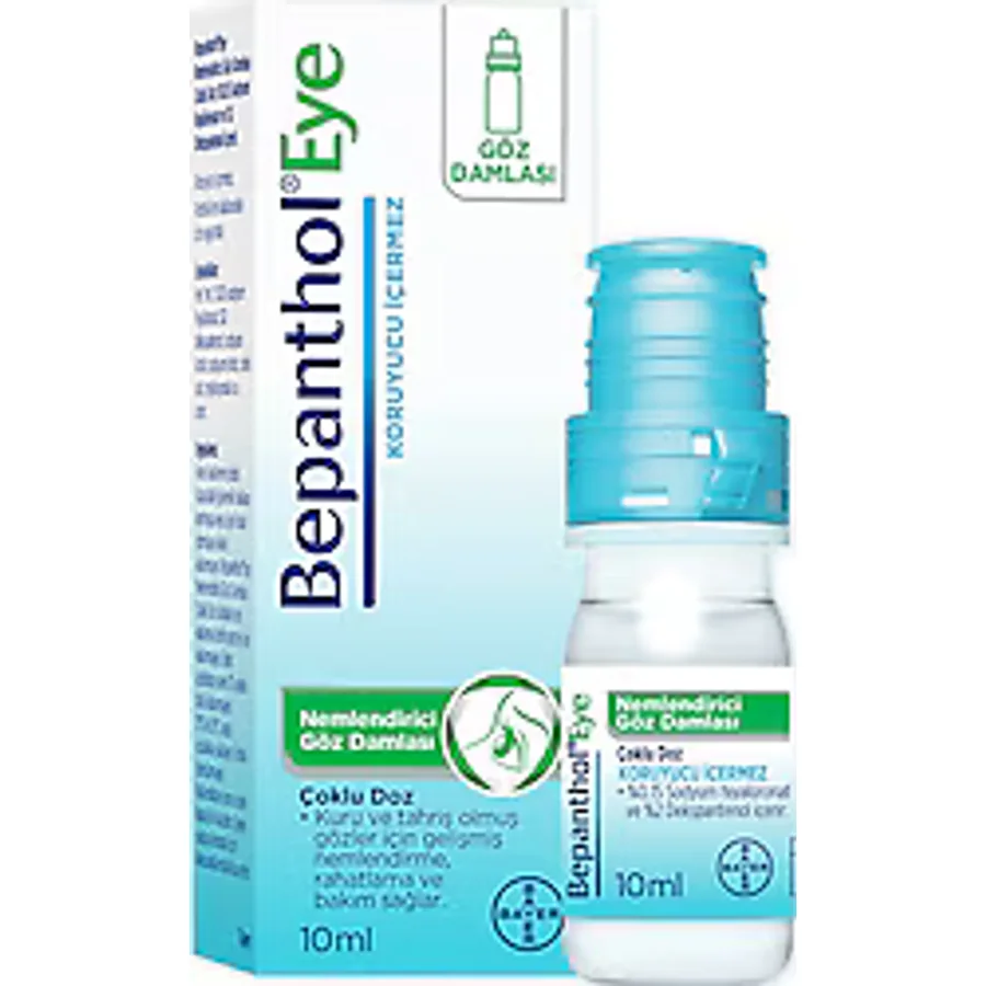 Bepanthol Eye Nemlendirici Göz Damlası Çoklu Doz 10 ml